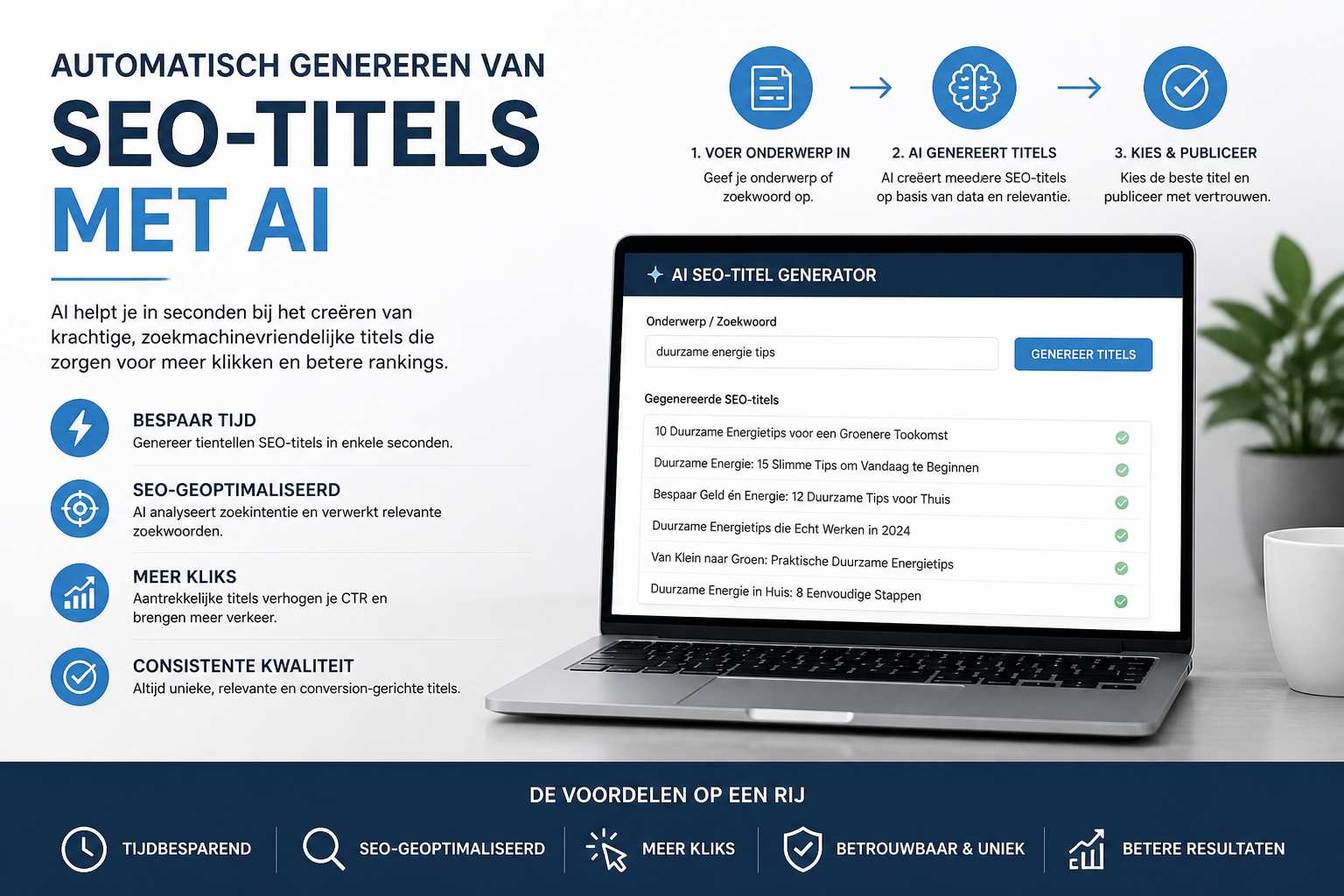 Automatisch genereren van SEO-titels met AI: Een Revolutie in Contentcreatie